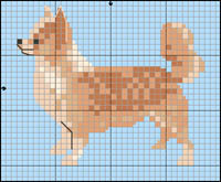 Chinese Crested Powder Puff (ljusbrun)